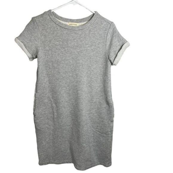 Anthropologie Cloth & Stone Women’s Gray Sweatshirt Dress Size Small C1899-161 - Picture 1 of 5